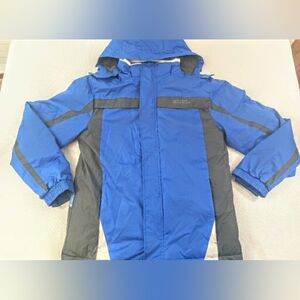 Mountain Warehouse Hooded Snow Ski Jacket Women's Size SP Blue Black